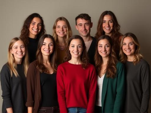 Group photo of enthusiastic students during a workshop, smiling.
